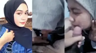 Hijab Cantik Sepong Kontol Jumbo, Crot di Muka Full yang Tidak Disangka-sangka